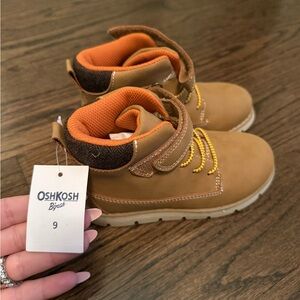 OshKosh B'gosh Brown and Orange Kids Boots